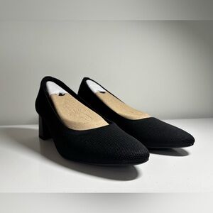 VIVAIA Aria Block Heel Shoe - Black - Size EU 39.5/M or US 8.5-9.0